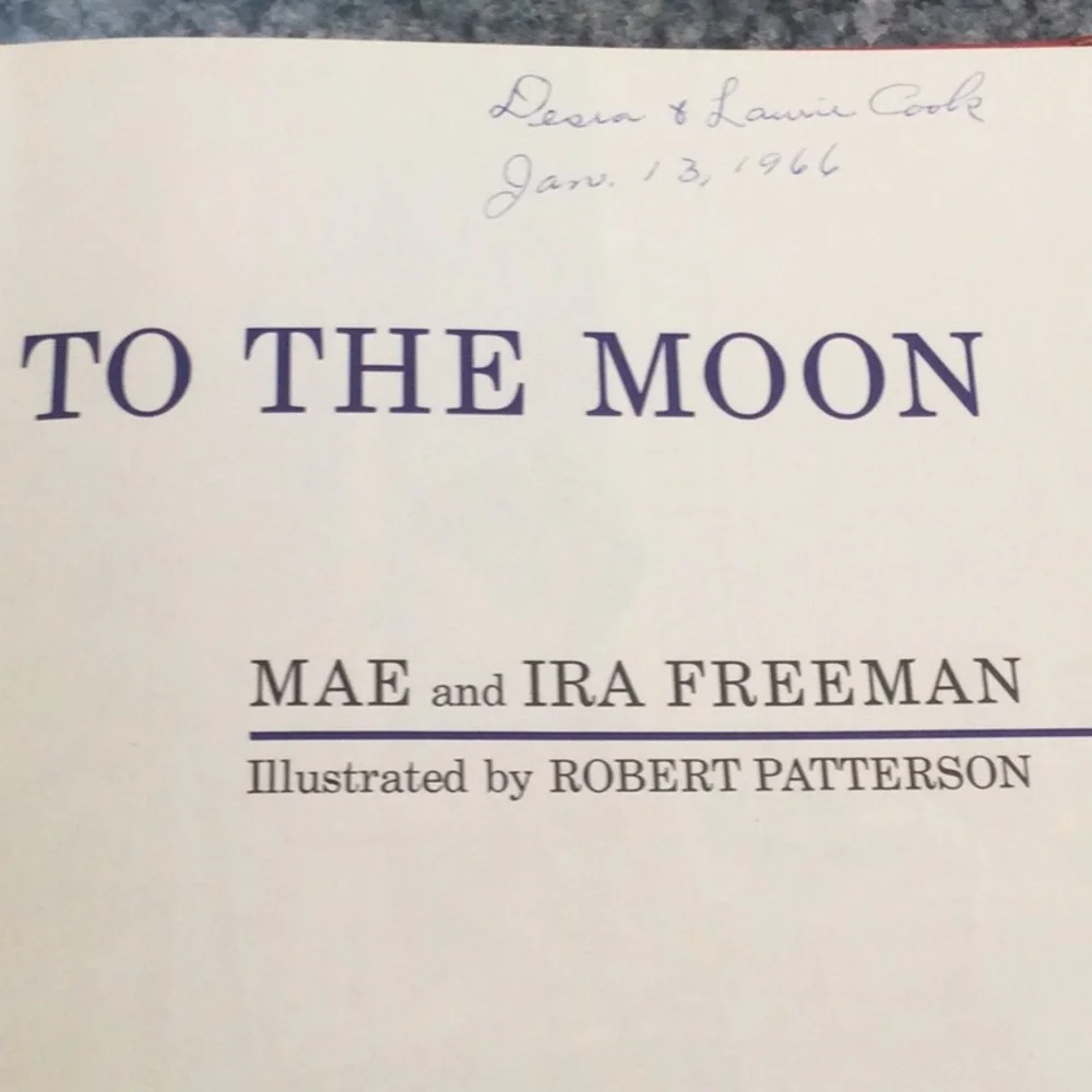 Vintage childrens book, You Will Go to the Moon by mae and Ira Freeman 1959 - Picture 4 of 9